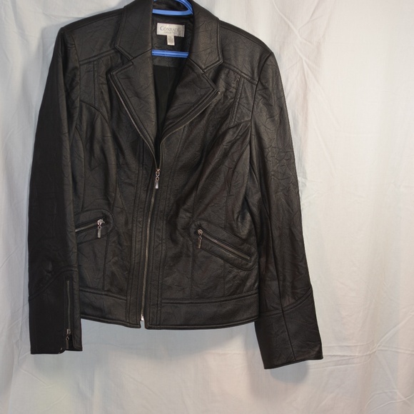 Faux Leather Jacket SZ 14 by Conrad C - Picture 1 of 6